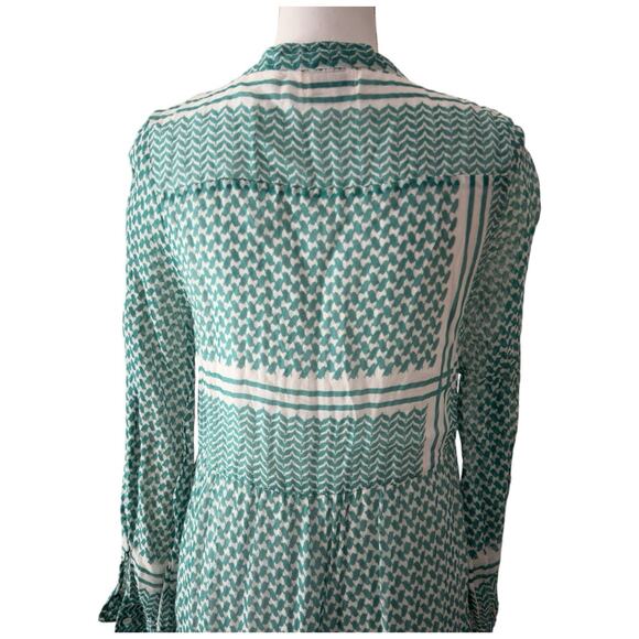 Vintage Ibiza Long Sleeve Cotton Maxi Dress Free Size - Picture 11 of 14